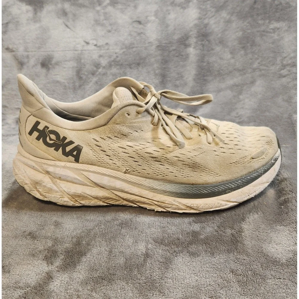 Hoka One One Shoes Mens 11 Gray Clifton 8 Sneakers 1119393 LRNC